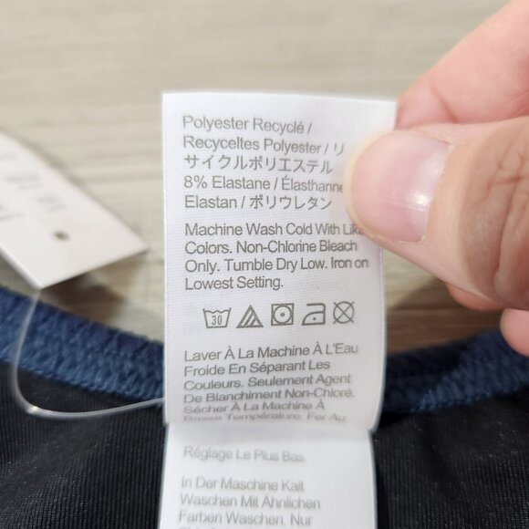 J. Crew Teal Textured Curved Waist Cheeky Bikini Bottom New With Tags Women's S - Picture 11 of 15